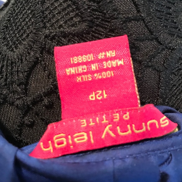 Silk Sunny Leigh cobalt blue wrap 12P blou… - Picture 3 of 5